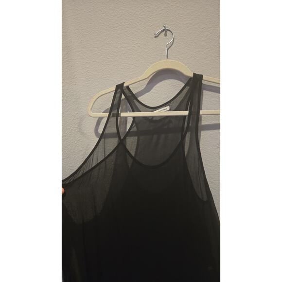 Isabel Marant Étoile Women's Sheer Black Tank Top Size 38 Casual - Picture 2 of 8